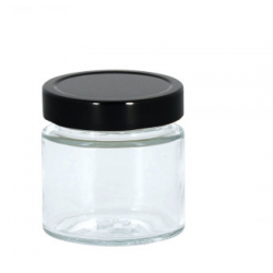 Lot de 25 pots en verre jupe haute 125 g TO58 Deep